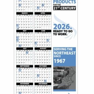 2 color year wall calendars ready for your printed logo